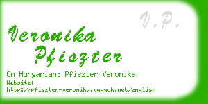 veronika pfiszter business card